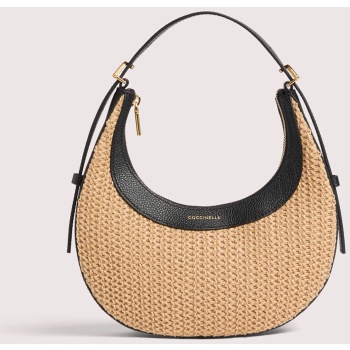 coccinelle γυναικείο δερμάτινo mini bag `whisper mini` 