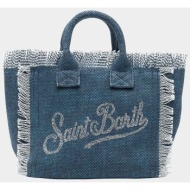 mc2 saint barth γυναικεία τσάντα χειρός `colette` - col0001-07486l denim blue σκούρο