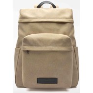 adolfo domínguez ανδρικό backpack με λογότυπο - 112092472 μπεζ
