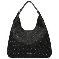 michael kors γυναικεία δερμάτινη τσάντα ώμου `nolita large` - 30r6sy5h3l μαύρο