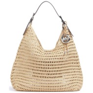 michael kors γυναικεία τσάντα ώμου `nolita large` - 30s6sy5h3w μπεζ