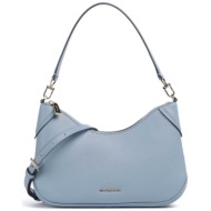 michael kors γυναικεία δερμάτινη τσάντα ώμου `jet set medium` - 32s6gj6w8l μπλε ανοιχτό