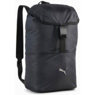 puma γυναικείο backpack με μεταλλικό λογότυπο `pop` - 091718 μαύρο