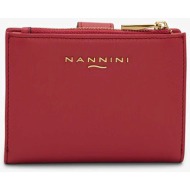 nannini γυναικείο δερμάτινο πορτοφόλι `piccolo` - qb1011 κοραλί