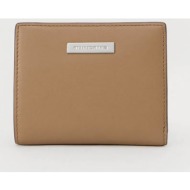 karl lagerfeld γυναικείο πορτοφόλι `ikon smooth medium` - b1w32004 καμηλό