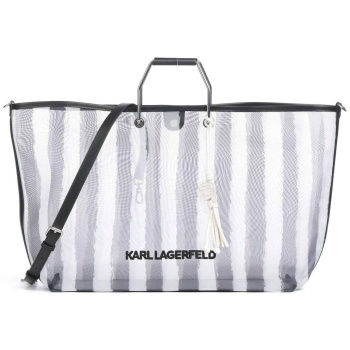 karl lagerfeld γυναικεία τσάντα χειρός με pouch `ikon mesh