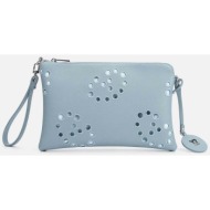 ynot? γυναικεία τσάντα clutch `angel m` - ang303s6 μπλε ανοιχτό