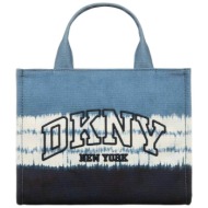 dkny γυναικεία τσάντα tote `hadlee` - r61agr57 μπλε