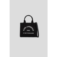 karl lagerfeld γυναικεία τσάντα tote `k/rue st-guillaume mini` - a3w50118 μαύρο