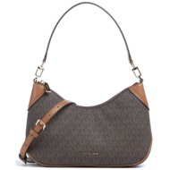 michael kors γυναικεία τσάντα ώμου `jet set medium` - 32s6gj6w8b καφέ σκούρο