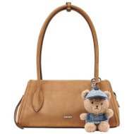 dkny γυναικεία τσάντα χειρός `amelie` - r62dmq90 καμηλό