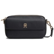 tommy hilfiger γυναικεία τσάντα crossbody `icon` - aw0aw18721 μαύρο
