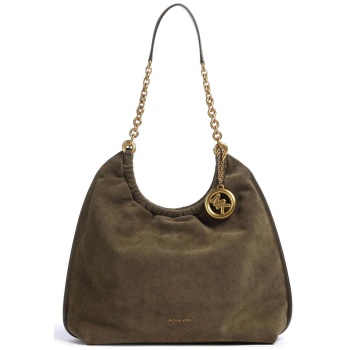 michael kors γυναικεία δερμάτινη τσάντα hobo `indie large`
