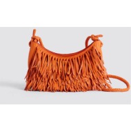 dragon diffusion γυναικεία τσάντα crossbody `fringe sling` - 8959 πορτοκαλί