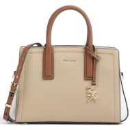 michael kors γυναικεία τσάντα χειρός `laila small` - 30t5g9is1t μπεζ