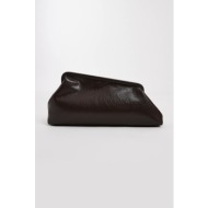 topshop γυναικείο clutch `anna` - 31001670 καφέ