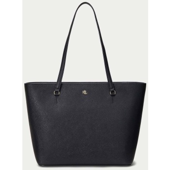 lauren ralph lauren γυναικεία δερμάτινη τσάντα tote `karly