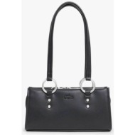 lacoste γυναικεία τσάντα ώμου με λογότυπο `celys` - nf5317aq μαύρο