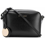 emporio armani γυναικεία τσάντα mini crossbody μονόχρωμη με contrast logo print μπροστά - y3b092yh15