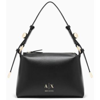 armani exchange γυναικεία τσάντα ώμου με monogram 