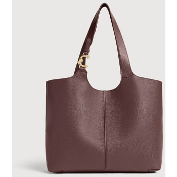coccinelle γυναικεία δερμάτινη τσάντα shopper `c-easy