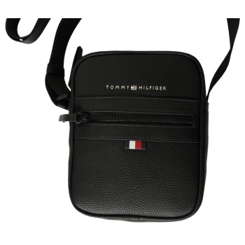 tommy hilfiger essential pu mini reporter mαύρο