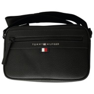tommy hilfiger essential pu ew reporter μαύρο