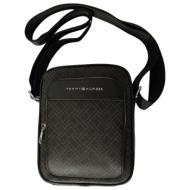 tommy hilfiger flag monogram mini reporter μαύρο
