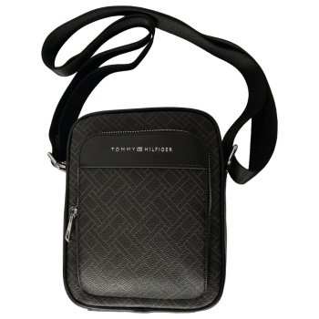 tommy hilfiger flag monogram mini reporter μαύρο