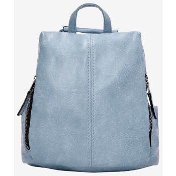 backpack μονόχρωμη 022440 γαλαζιο