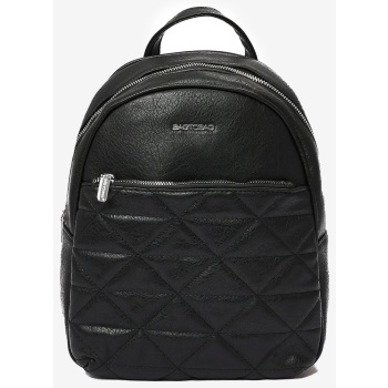 backpack μονόχρωμη 022444 μαυρο