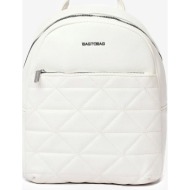 backpack μονόχρωμη 022444 λευκο