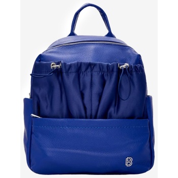 backpack μονόχρωμη 022487 μπλε