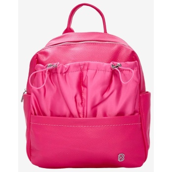 backpack μονόχρωμη 022487 φουξ