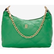τσάντα ώμου-χιαστί με αλυσίδα 022495 πρασινο