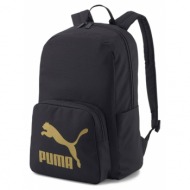 puma classics archive backpack 079651-01 μαύρο