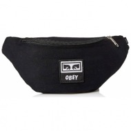 obey wasted hip bag 100010098-blk μαύρο