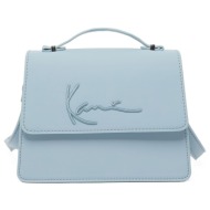 karl kani signature mini shoulder bag ka241-026-2-blue σιελ