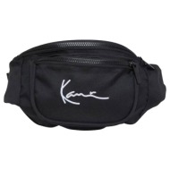 karl kani signature essential waist bag ka-bg031-001-01-black μαύρο