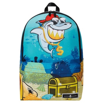 space junk shark grinnin backpacks sjs145 πολύχρωμο