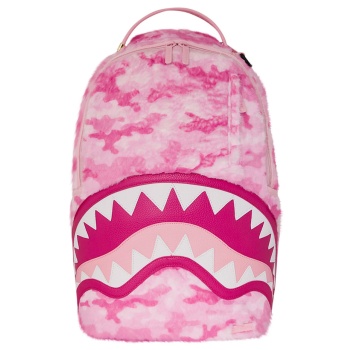 sprayground pink camo faux fur dlxsf backpack b6770 ροζ