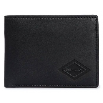 plain leather wallet men replay σε προσφορά
