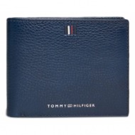 leather central logo card and coin wallet men tommy hilfiger