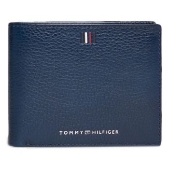 leather central logo card and coin wallet men tommy hilfiger σε προσφορά