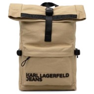 utility canvas roll backpack men karl lagerfeld