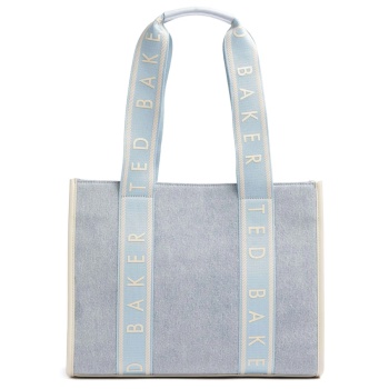 jeanee denim webbing medium tote bag women ted baker