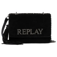 suede leather shoulder bag women replay