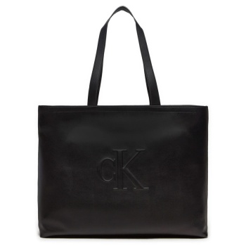 monogram medium shopper bag women calvin klein