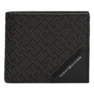 leather monogram bifold wallet men tommy hilfiger