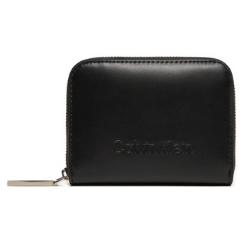 embossed logo zip around medium wallet women calvin klein